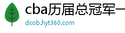 cba历届总冠军一览表